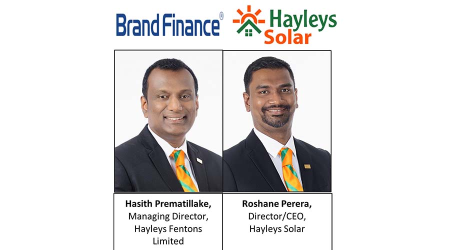 Brand Finance Names Hayleys Solar Among Sri Lankas 100 Most Valuable Brands