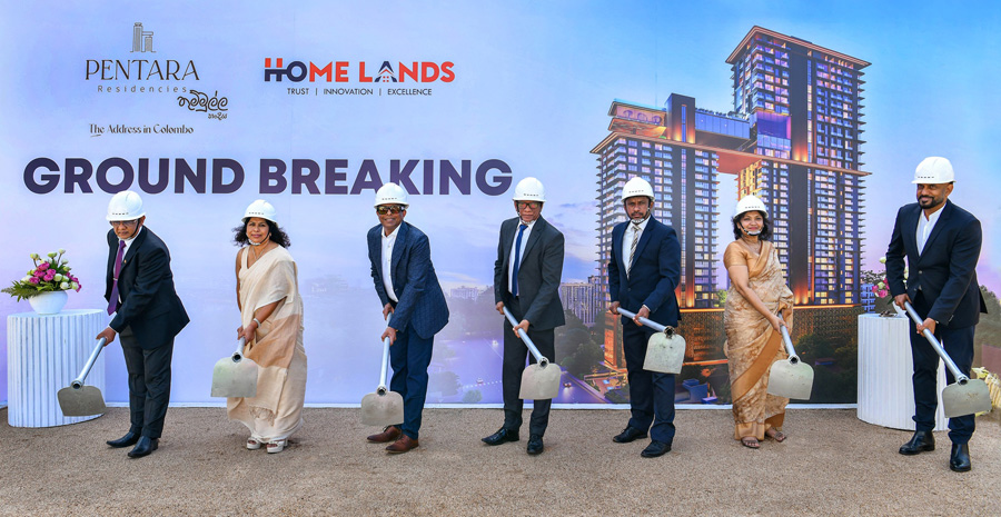 Home Lands Pentara Residencies Breaks Ground Colombos Landmark Twin Towers Rise at Thummulla