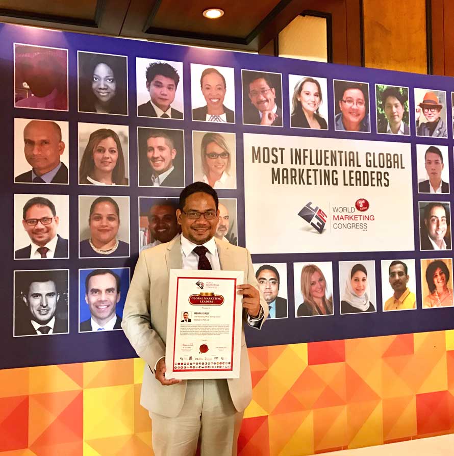 World Marketing Congress 2016 recognizes MyDeal s Mehraj Sally amongst the 50 Most Influential Global Marketing Leaders