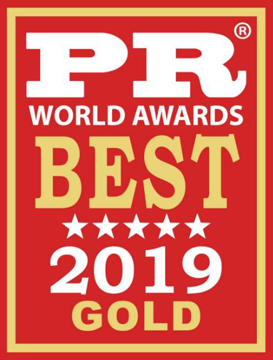 PR World Awards 2019 Gold Winner