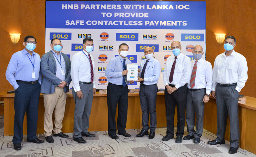 HNB Lanka IOC joins hand to launch Solo contactless payment option at Lanka IOC stations