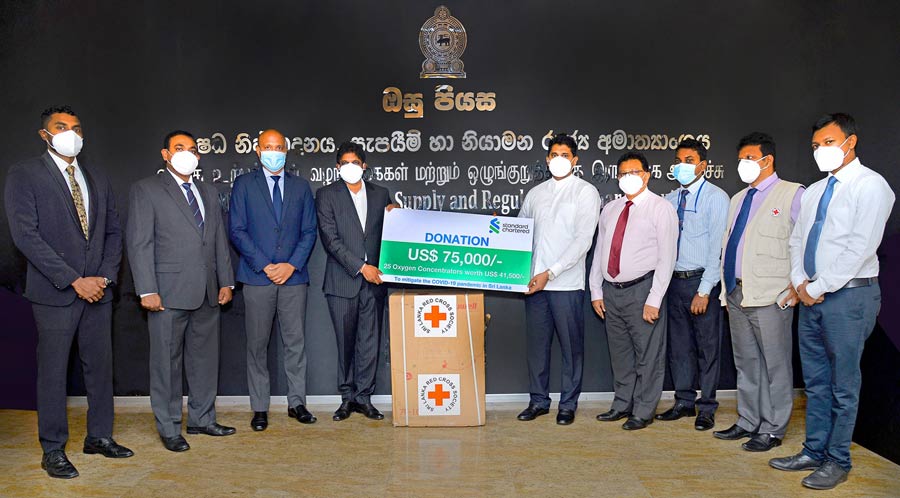 Standard Chartered Sri Lanka donates essential medical equipment to support national efforts in combatting the pandemic