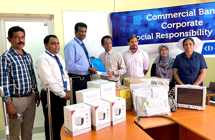 ComBank donates essential medical equipment to Trinco General Hospital