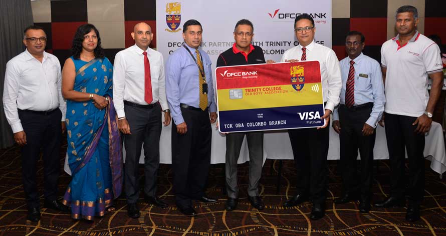 DFCC Bank launches Affinity Credit Card with Trinity College Kandy Old Boys Association Colombo Branch