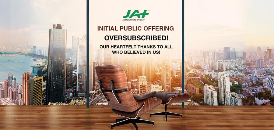 JAT Holdings IPO concludes with oversubscription of shares