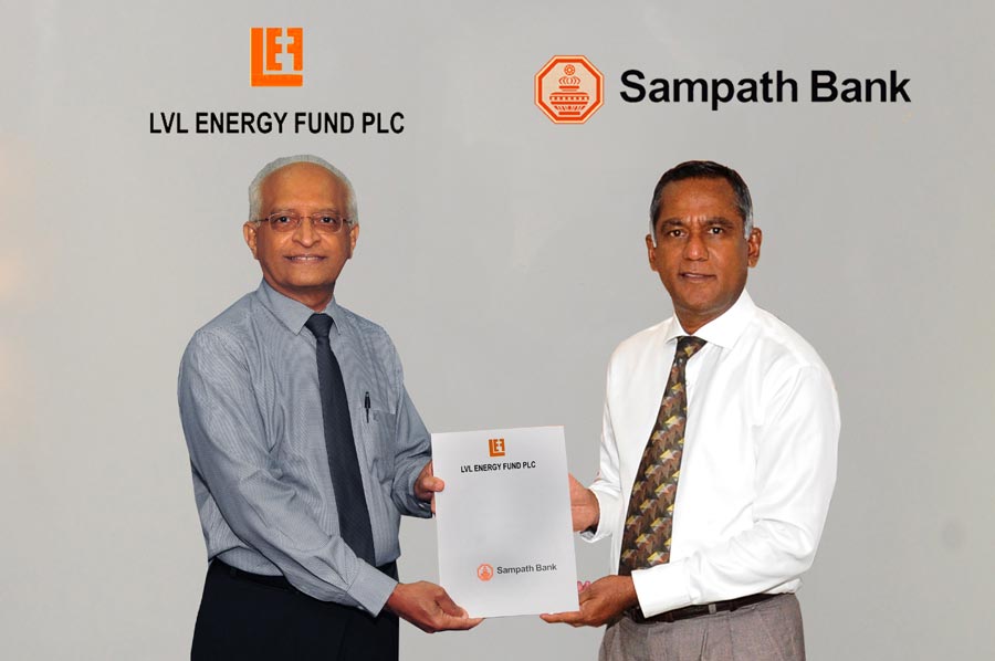 Sampath Bank Concludes Landmark Rs.750Million Structuring and Investing in LVL Energy Fund PLCs Unlisted Corporate Bond