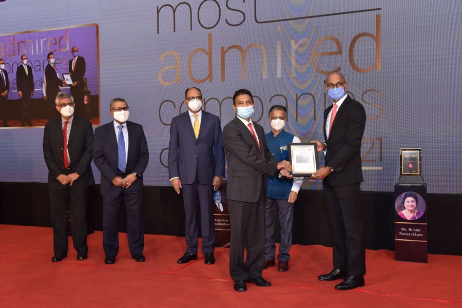 DFCC Bank receives an honourable mention as one of Sri Lanka Most Admired Companies