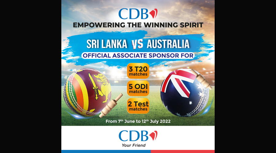 CDB Embodies Empowering the Winning Spirit as Associate Sponsor of the Australia Tour of Sri Lanka