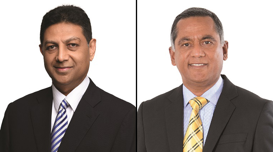 Harsha Amarasekera Chairman Sampath Bank and Nanda Fernando Managing Director Sampath Bank