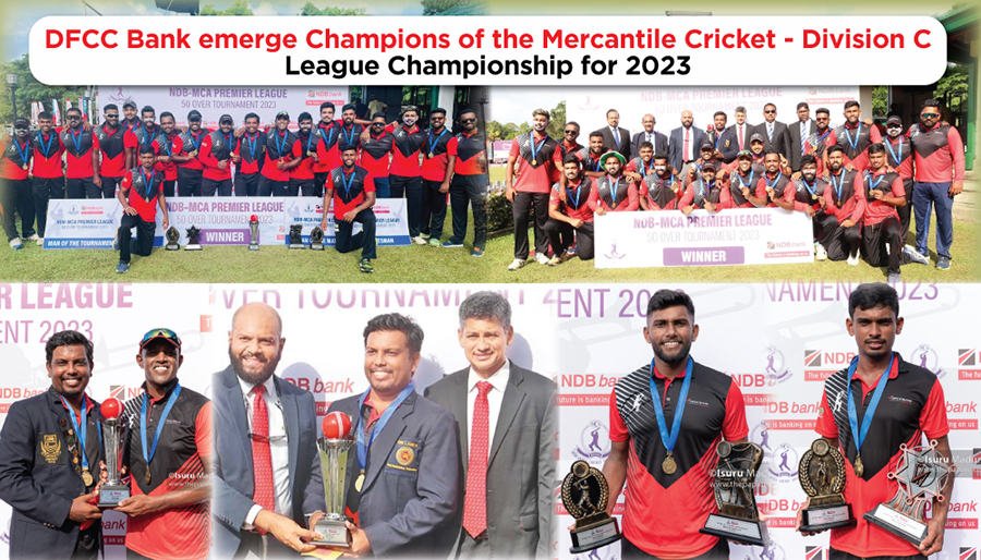 DFCC Bank Cricket Team Clinches 2023 Championship Title in Mercantile Cricket Division C League