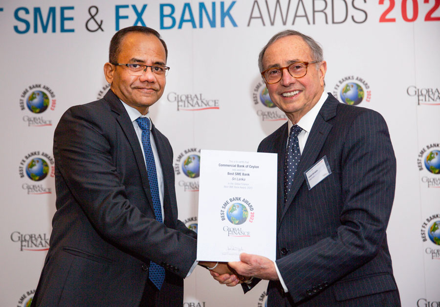 ComBank adjudged Best SME Bank in Sri Lanka by Global Finance