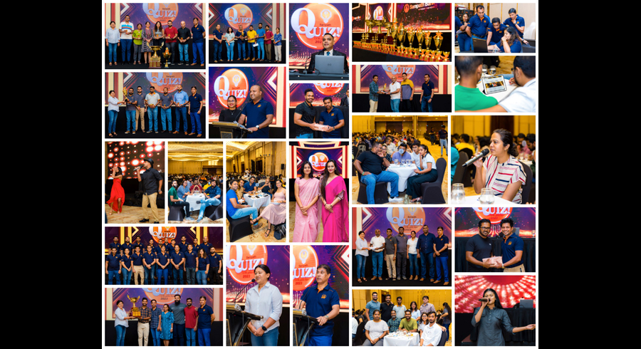 Sampath Bank teams compete enthusiastically at the Inter branch Department Quiz 2023
