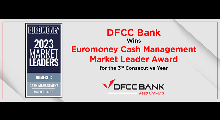 DFCC Bank Wins Euromoney Cash Management Market Leader Award for 3rd Consecutive Year