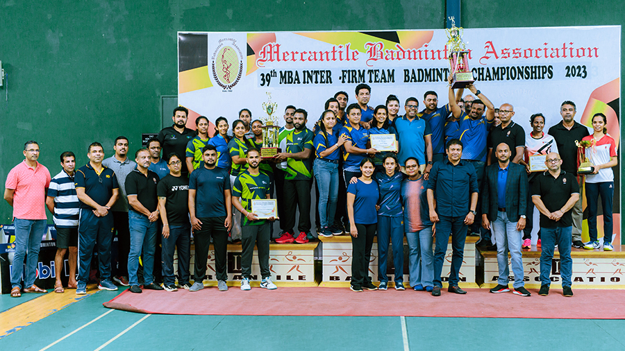 39th MBA Team Championship 2023 HNB Shine with a Smash Hit of Corporate Badminton Excellence for the 3rd Consecutive Year