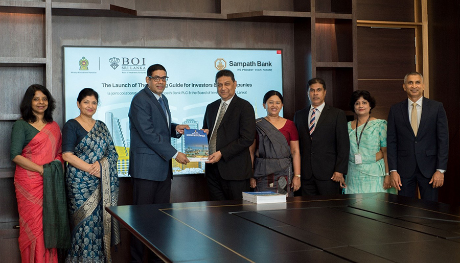 Sampath Bank partners with BOI and Ministry of Investment Promotion to launch Sri Lanka s Banking Guide for Investors and BOI Companies to further attract foreign direct investments