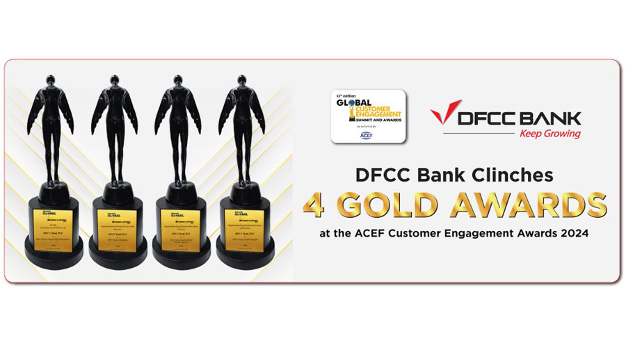 DFCC Bank Clinches 4 Gold Awards