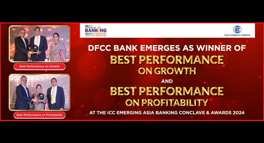 DFCC Bank Recognised for Strategic Excellence and Growth at Indian Chamber of Commerce Emerging Asia Banking Awards 2024