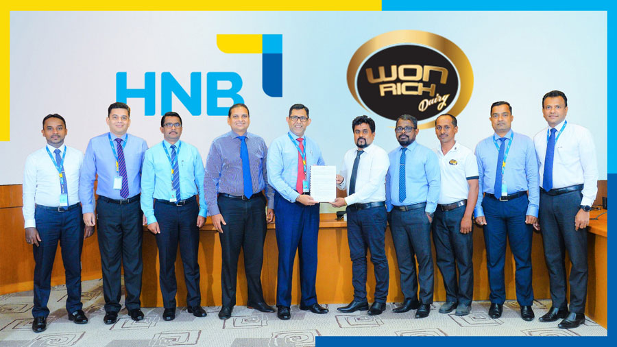 HNB s value chain financing boosts dairy farming sector through Wonrich partnership