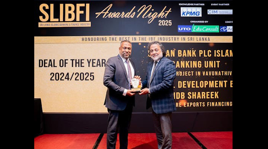 Seylan Banks Islamic Banking Unit Wins Islamic Finance Deal of the Year at SLIBFI Awards 2025 for Groundbreaking Renewable Energy Project