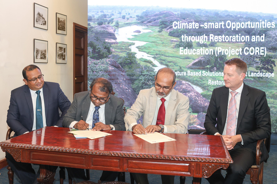 Public Private People partnership restores Siyabalagaswewa Forest as first pilot for Nature based Solutions for Forest Landscape Restoration in Sri Lankas Dry Zone