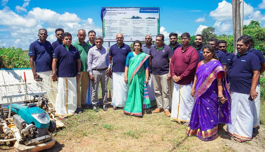 Commercial Banks Vavunathivu Agri Modernisation Village programme in progress