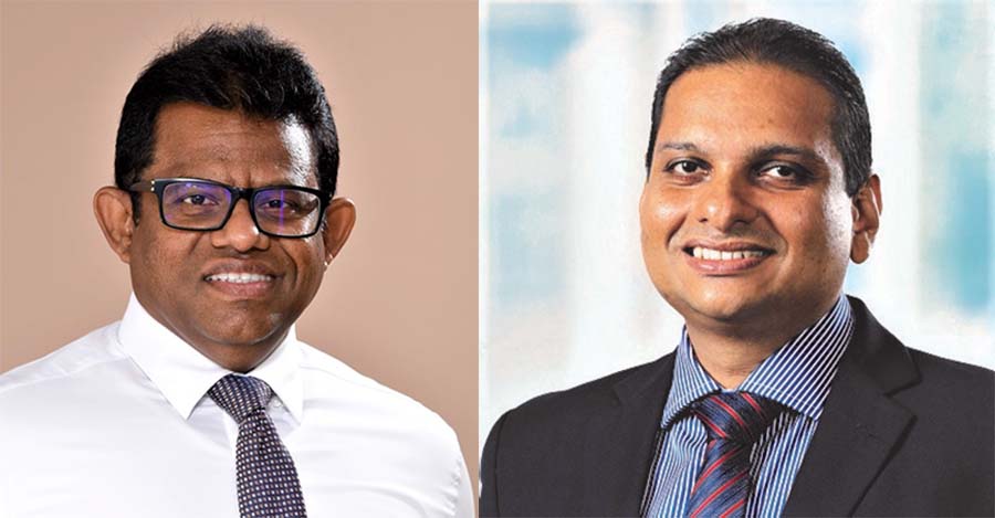 HNB FINANCE Profit Chaminda Prabhath Managing Director CEO HNB Finance PLC and Rajiv Dissanayake Chairman HNB Finance PLC