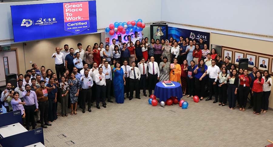 Colombo Stock Exchange receives Great Place To Work certification for 4th consecutive year