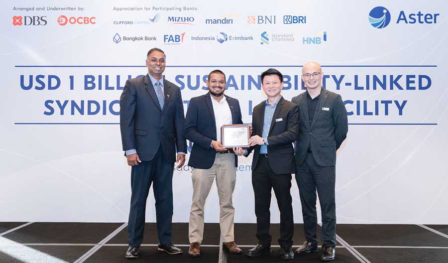 Hatton National Bank Makes History Joining Global Lenders in An Oversubscribed USD 1 Billion Sustainability Linked Syndicated Funding Facility for Aster Chemicals Energy Pte Ltd