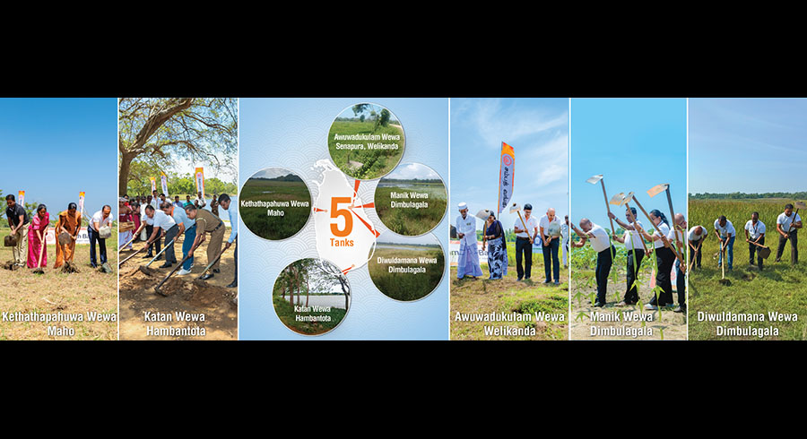 Sampath Bank Begins Restoration of Another Five Tanks to Uplift 1112 Farming Families Across 2182 Acres of Paddy Lands