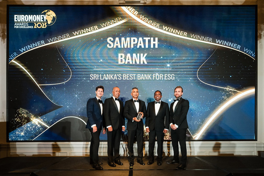 Sampath Bank Crowned as the Best Bank for ESG in Sri Lanka by Euromoney
