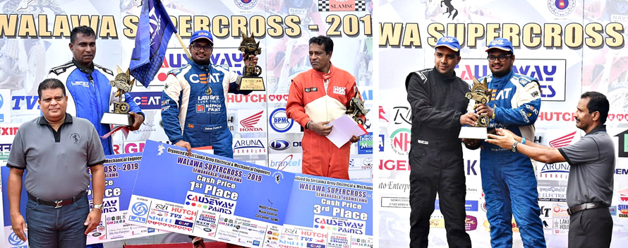 CEAT Racing Car Team Champions at Walawa Supercross