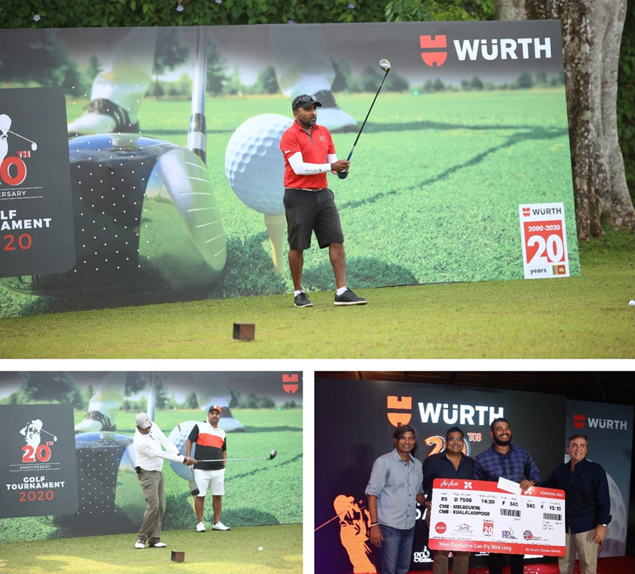 Wurth 20th Anniversary Golf Tournament at RCGC Attracts Over 200 Players