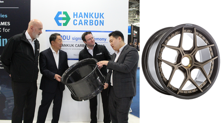 Dymag and Hankuk Carbon form strategic partnership to mass manufacture state of the art carbon composite wheels for the automotive industry