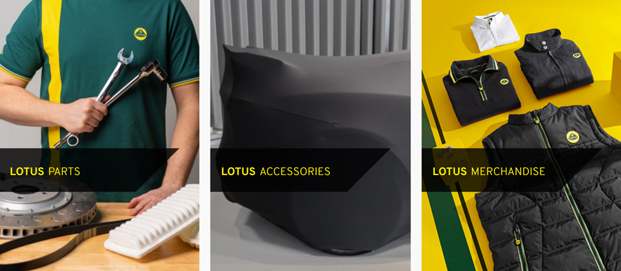 Lotus launches new E commerce site for parts accessories and merchandise