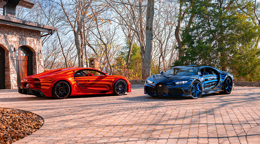 Two matching Bugatti creations are a love story of creativity and passion