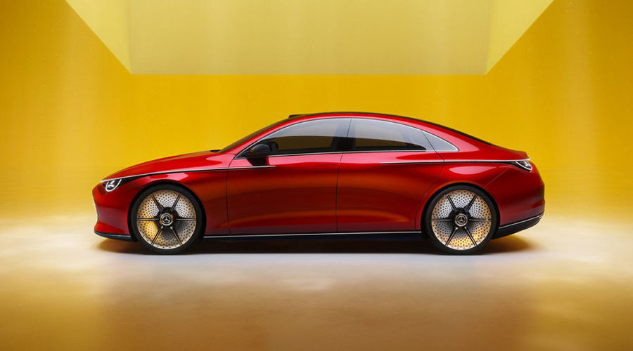 Mercedes Benz Concept CLA Class the electric future of desire