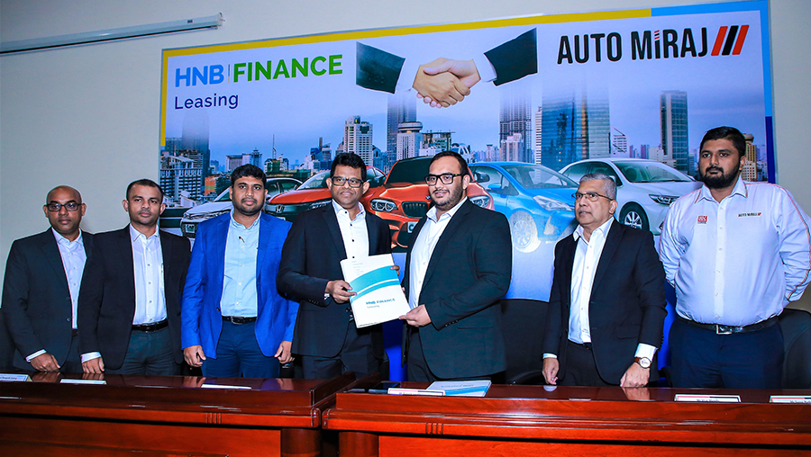 HNB FINANCE Auto Miraj collaborate to benefit leasing customers
