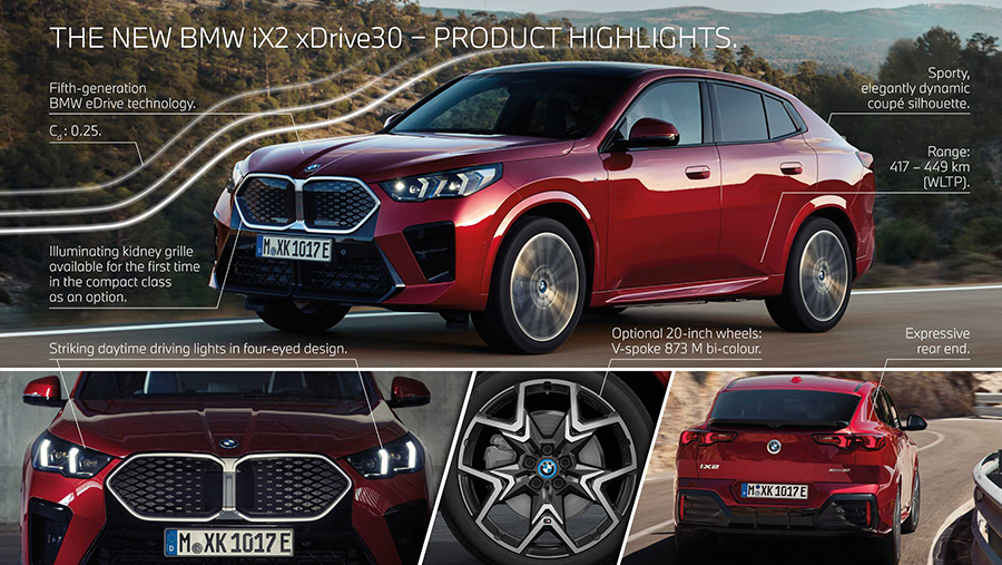 The all new BMW X2 and the first ever BMW iX2