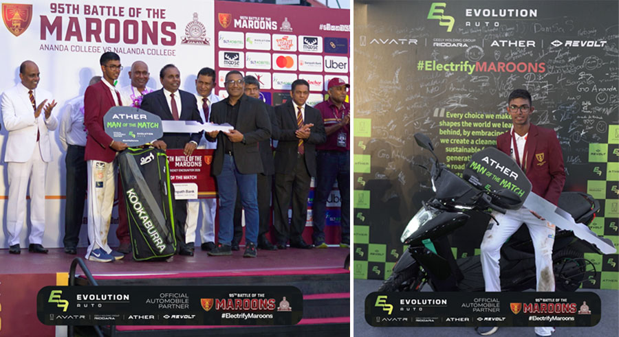 Evolution Auto Electrifies Talent with Ather EV Bike at the 95th Battle of the Maroons