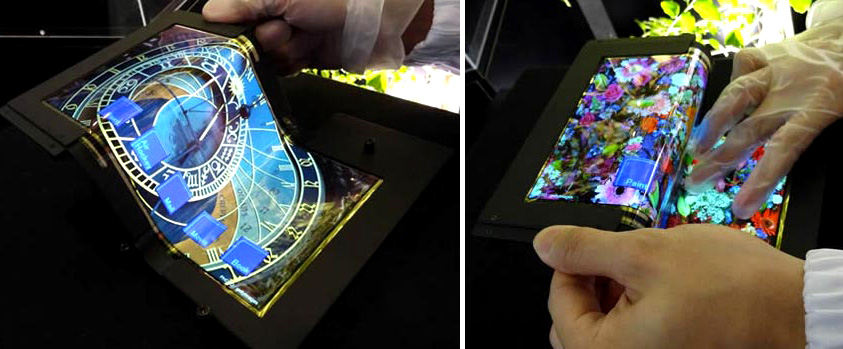 SEL outs a 3 fold 8.7 inch OLED touch display