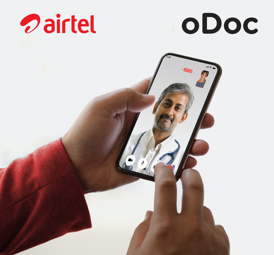 Airtel employees provided free oDoc telemedicine consultations