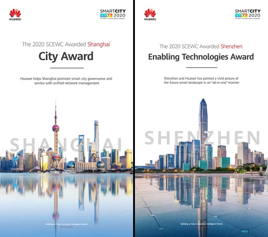 Huawei s Customers Win Three World Smart City Awards and Three Nominations at the 2020 Smart City Expo World Congress