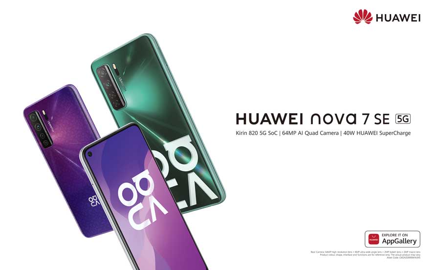 5G smartphone Huawei Nova 7 SE for every Sri Lankan is now available for pre order