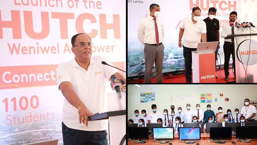 HUTCH inaugurates the Gamata Sannivedanaya WeniwelAra Tower providing internet connectivity to over 1000 rural students