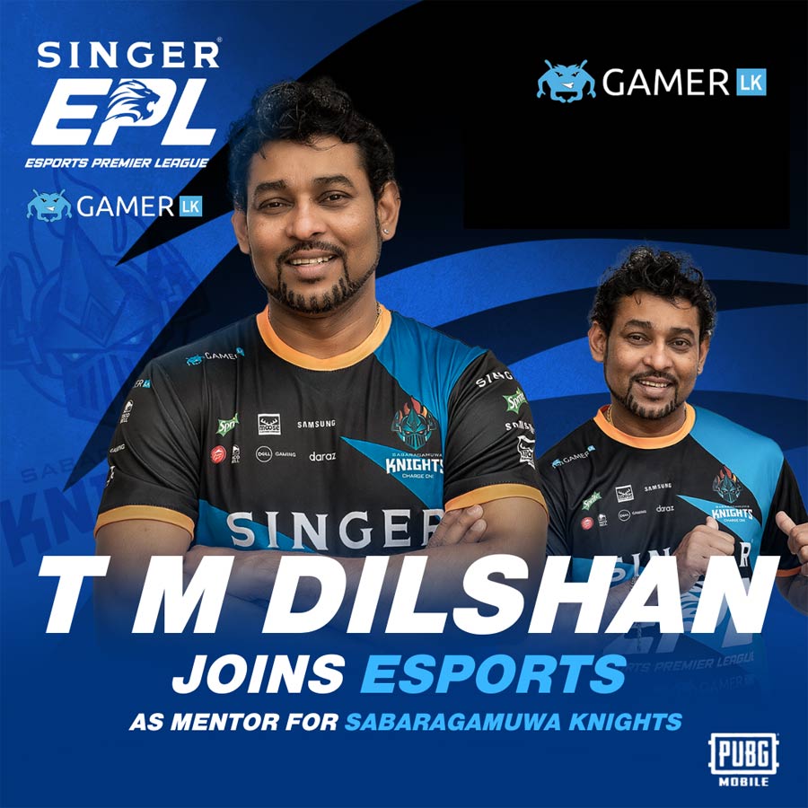 T M Dilshan joins Gamer.LK SINGER Esports Premier League