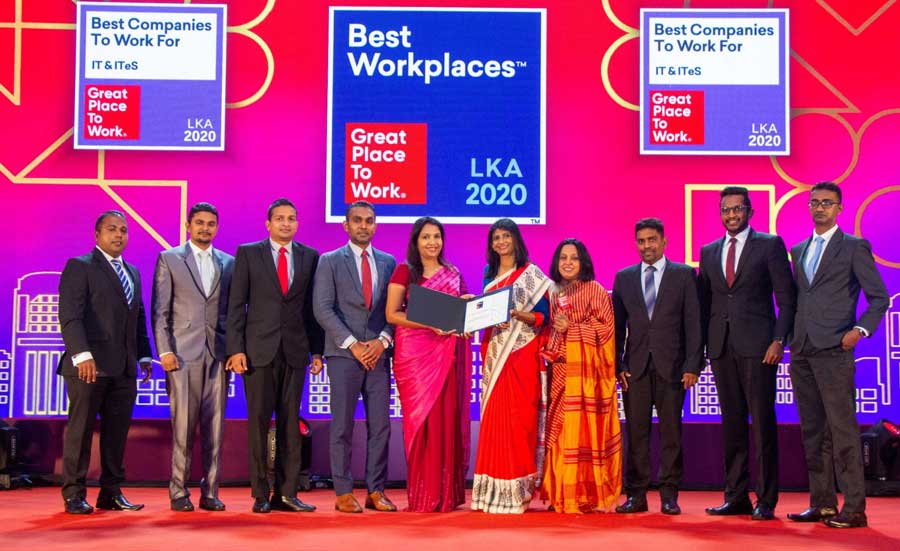 businesscafe EWIS awarded three titles at Best Workplaces Sri Lanka 2020