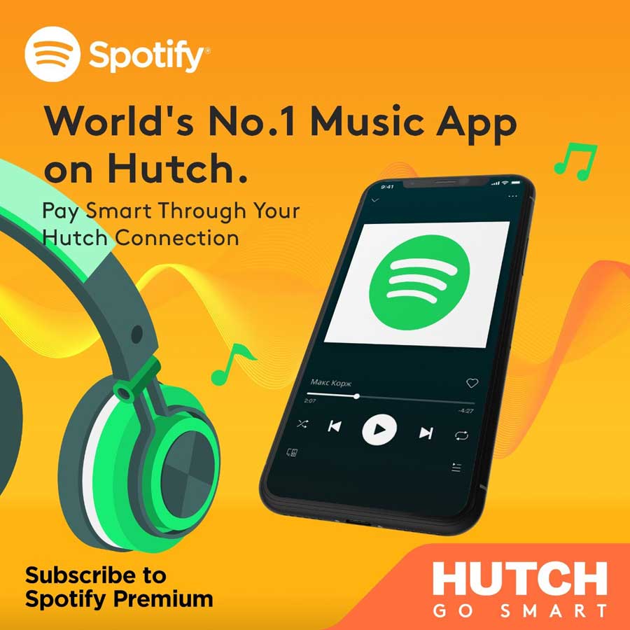 businesscafe HUTCH partners Spotify bringing the world most popular audio streaming service to Sri Lanka
