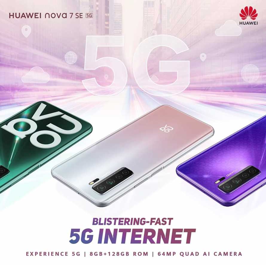 5G powered Huawei Nova 7 SE is the smartphone to own in 2021