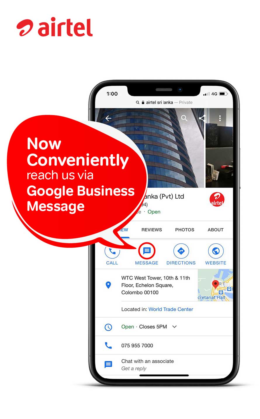 Airtel becomes first Sri Lankan telco to integrate Google Business Messages