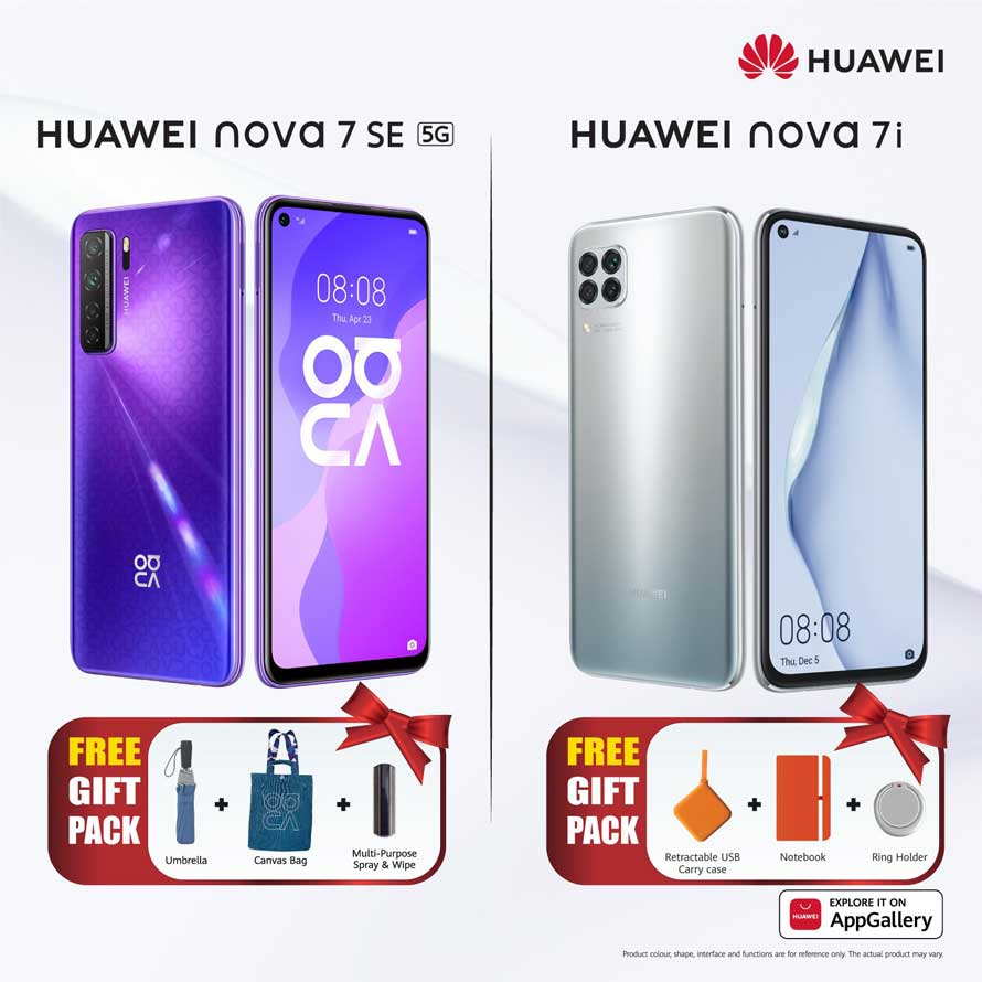 Huawei Nova 7 SE and Nova 7i